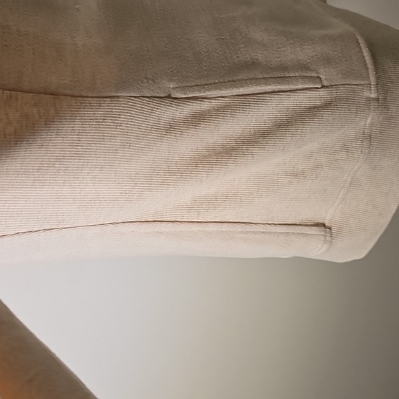 Cream Zip-Up Tie Hoodie By UGG. pockets. Size Small. - Picture 3 of 12